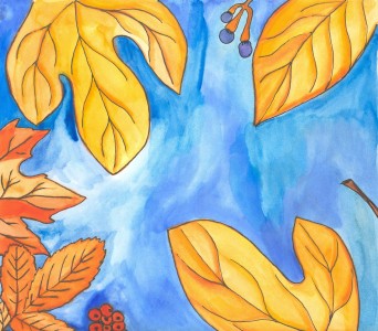 Orange Autumn Leaves